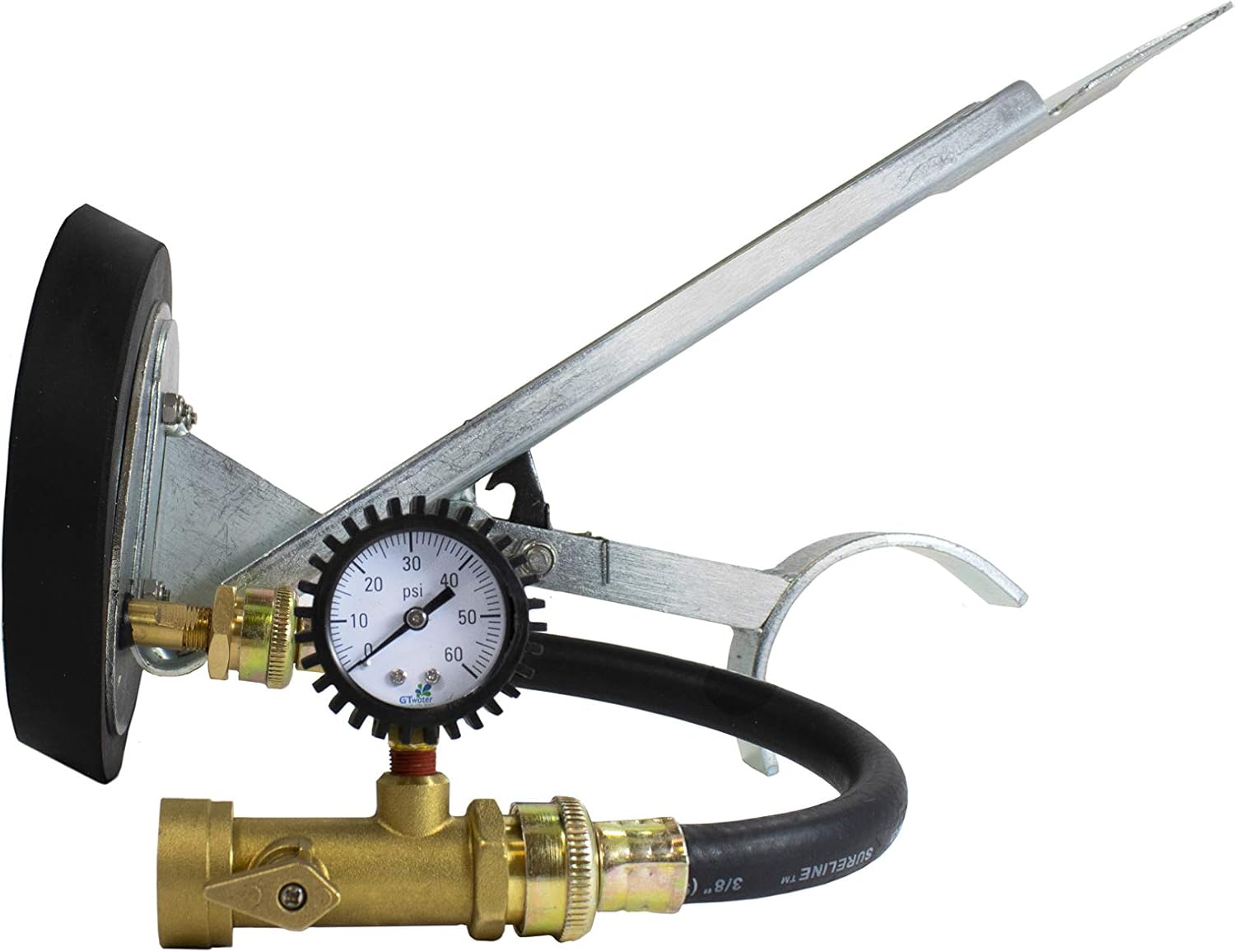 6 Inch Test Tee Mechanical Plug with Air Gauge D788270