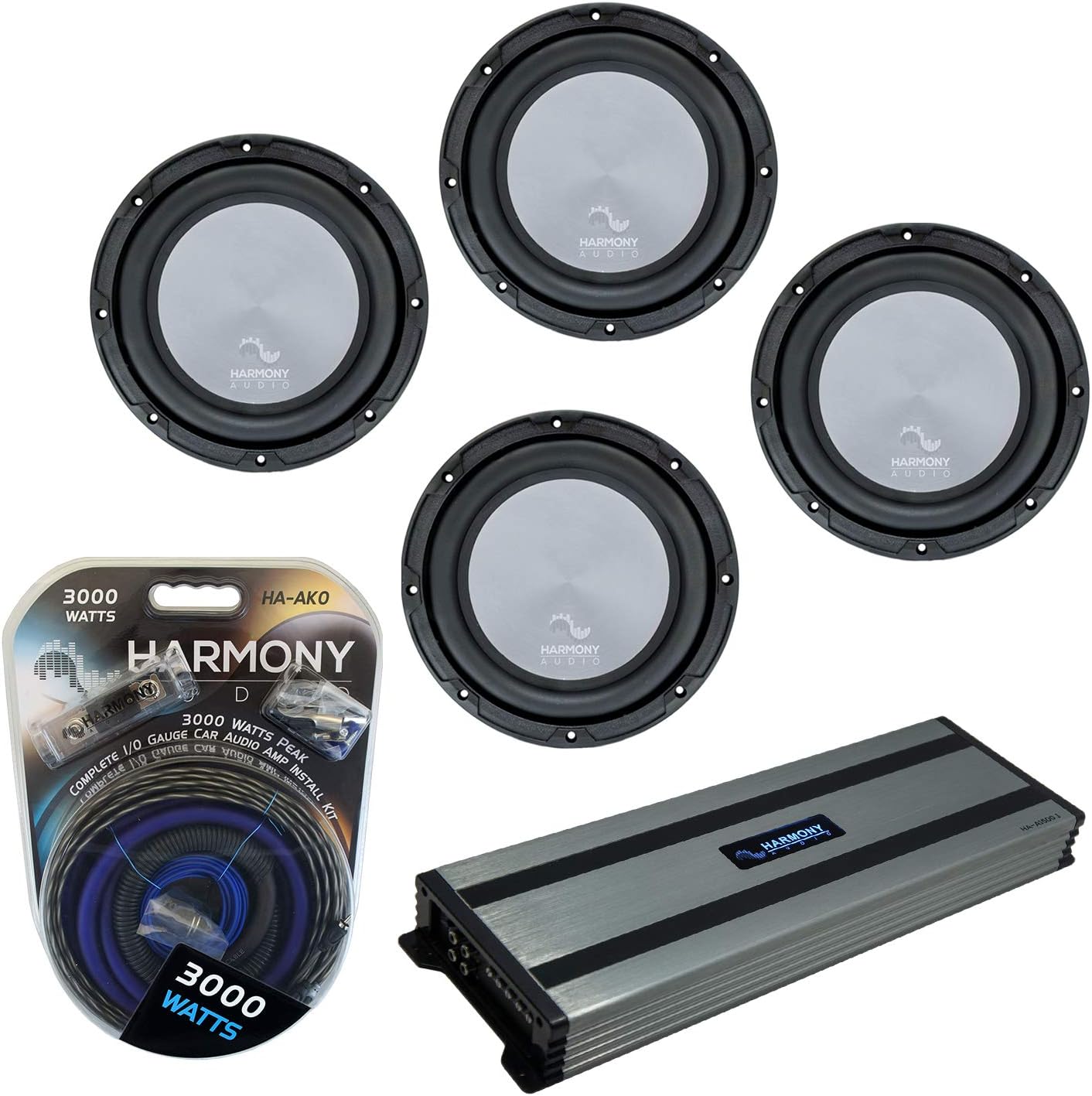 800W Subwoofer Bundle with Amplifier & Amp Kit X642