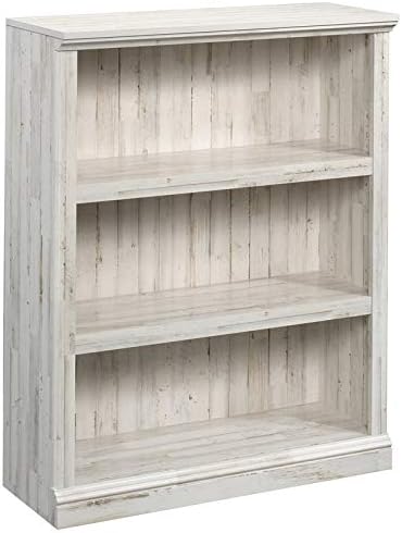 White 3-Shelf Wood Bookcase Z969