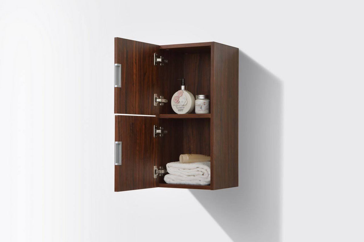 Walnut Finish Linen Side Cabinet with Two Doors X6080
