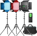RGB LED Video Light, 3 Packs, CRI 97+ W9075
