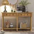 Old Pine 2-Drawer Console Table with Bottom Shelf B9869