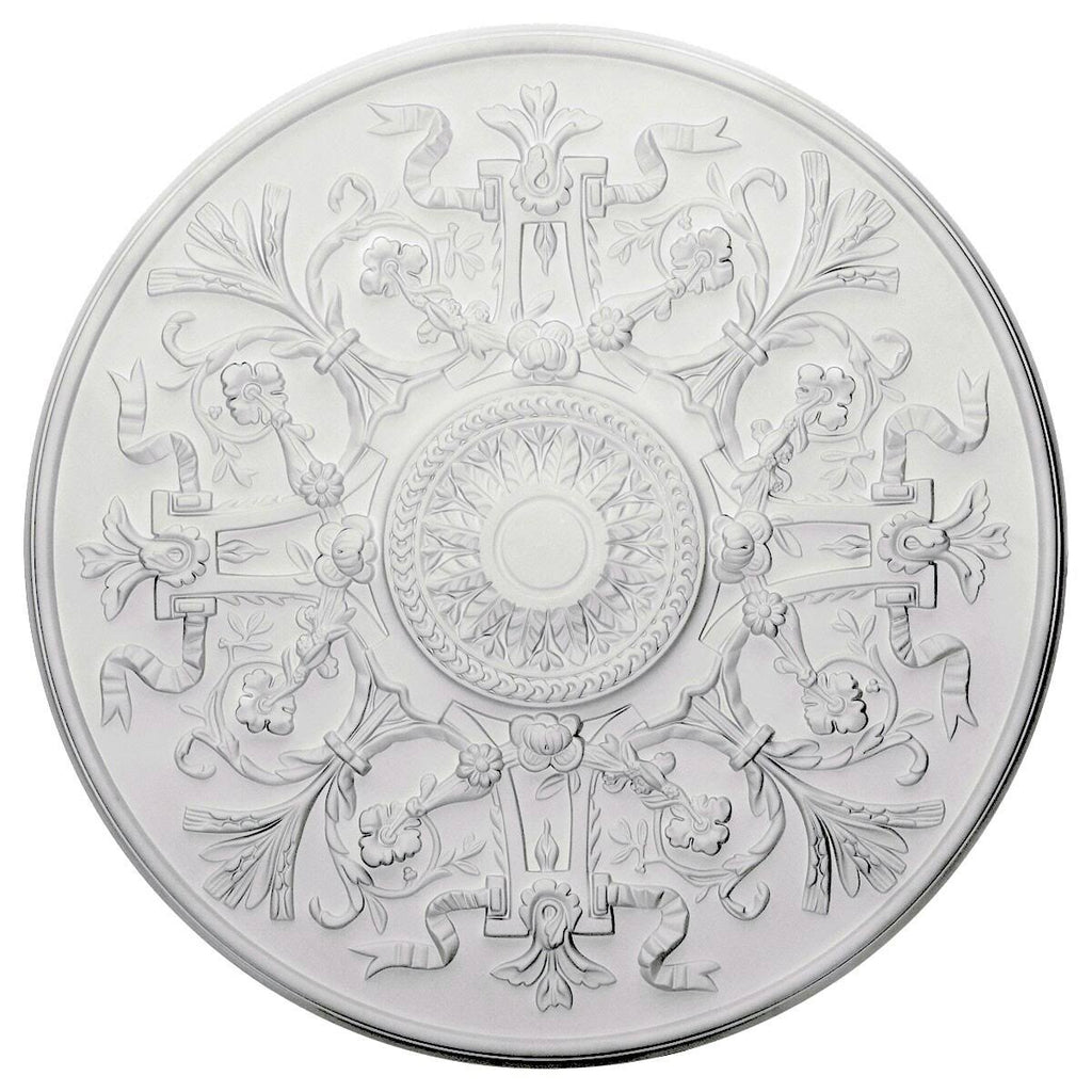 Versailles Ceiling Medallion, Hand-Painted Polished Copper E2482