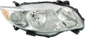 Passenger Side Right Headlight Compatible with 2009-2010 Toyota Corolla Japan Built Model X9679