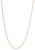 1.5mm 24k Yellow Gold Plated Flat Mariner Chain Necklace, 30 inches M908