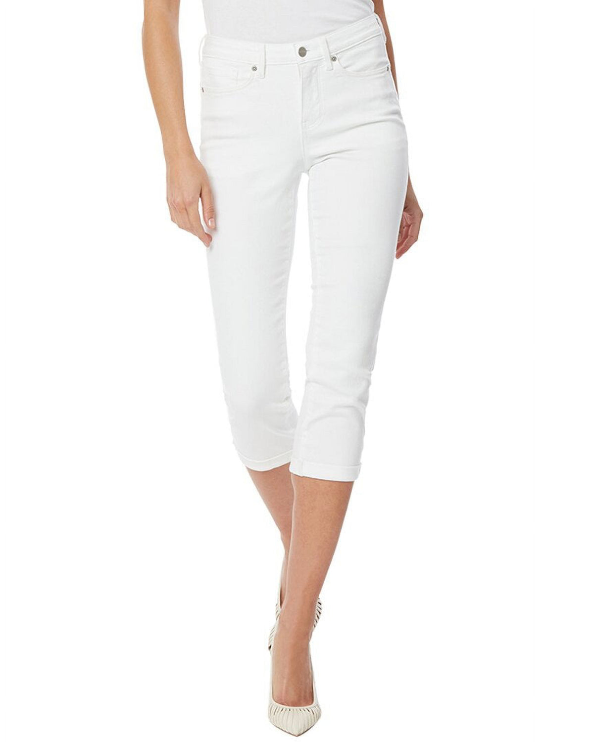 Petite Optic White Capri Jean L91212