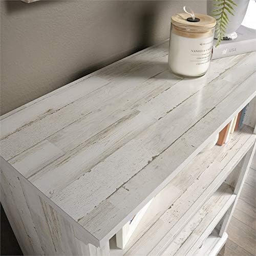 White 3-Shelf Wood Bookcase Z969