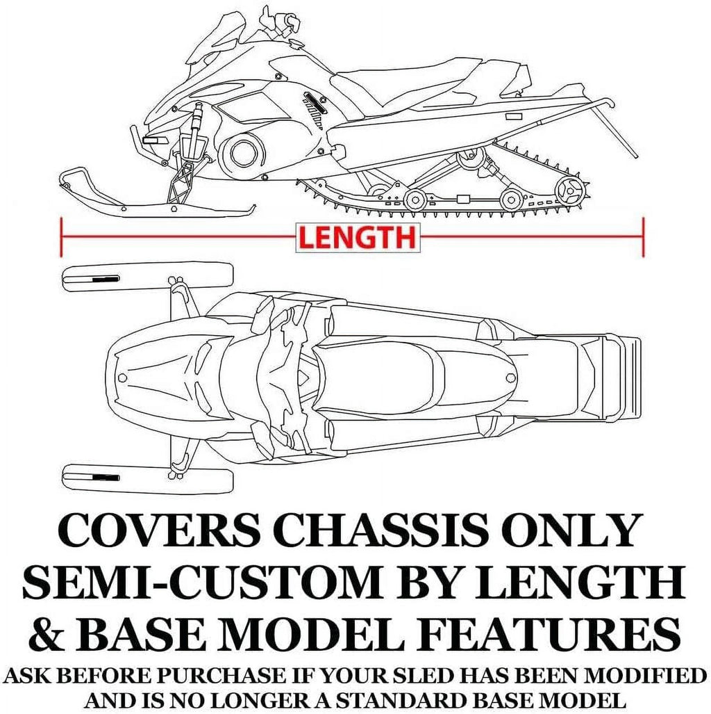 Snowmobile Sled Storage Cover, 200 Denier, Model Years 2004-2007 A787