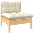 Patio Sofa with Cushions Solid Pinewood E34632