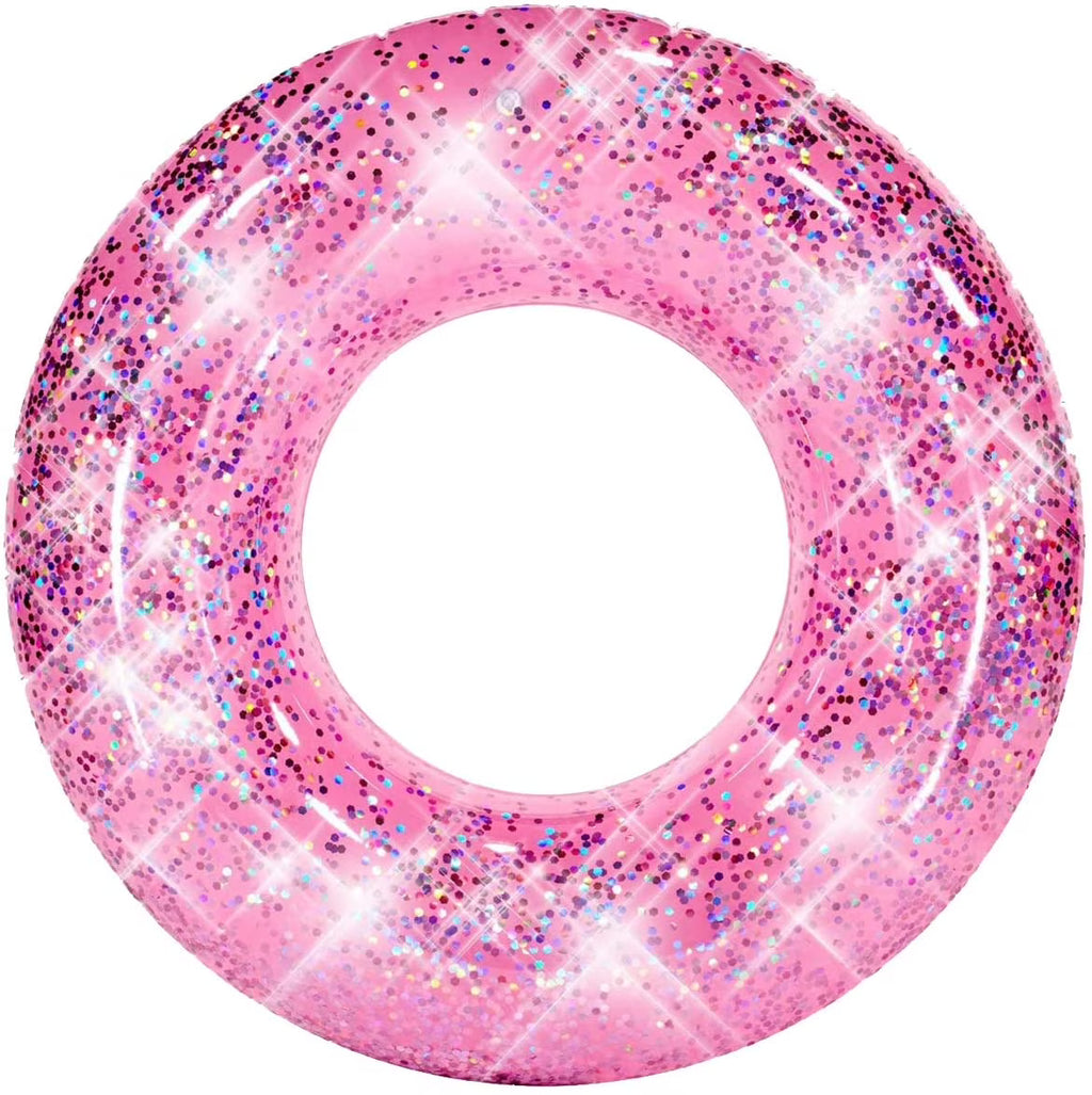 Pink Glitter Inflatable Pool Float M15712