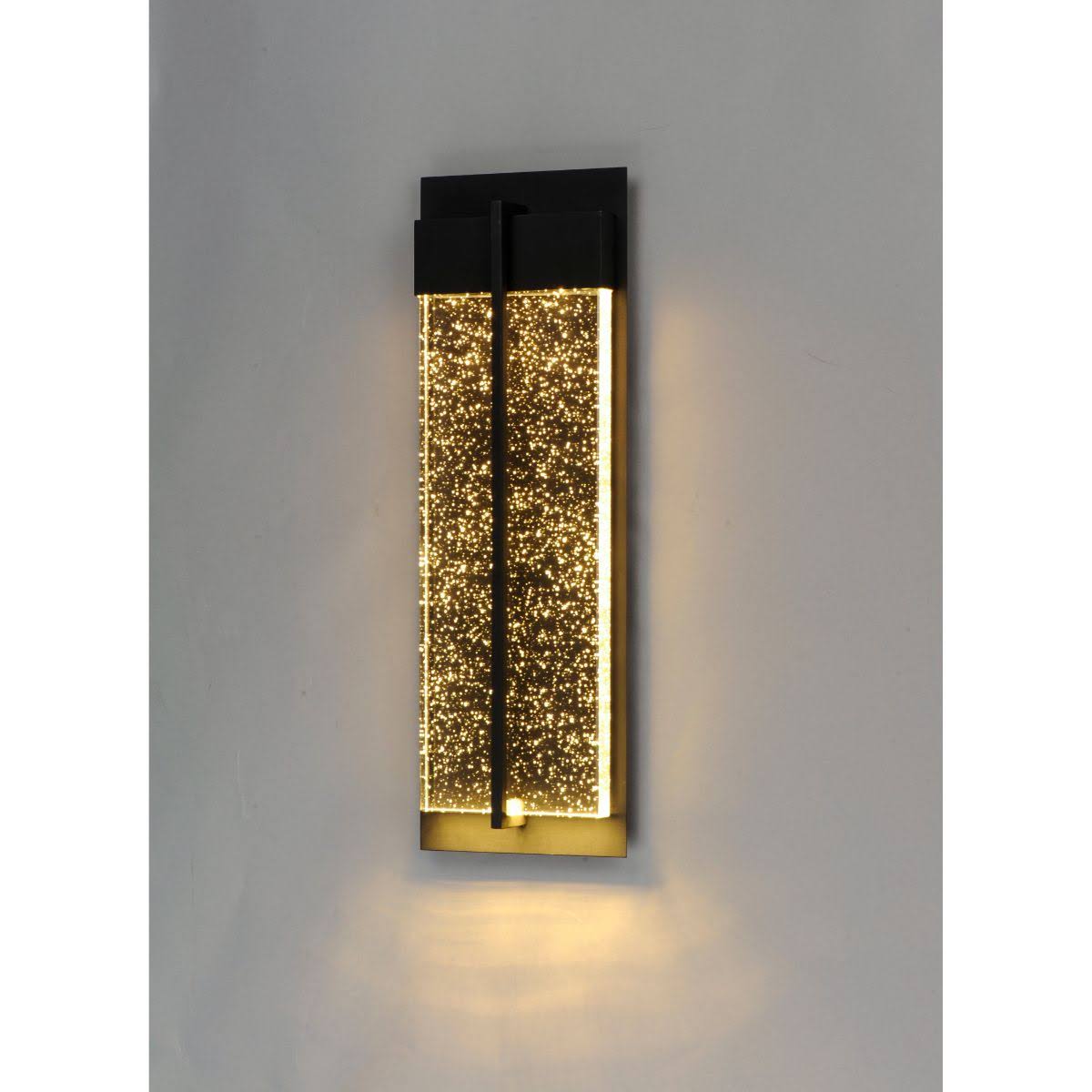 Black LED Outdoor Wall Sconce D2325