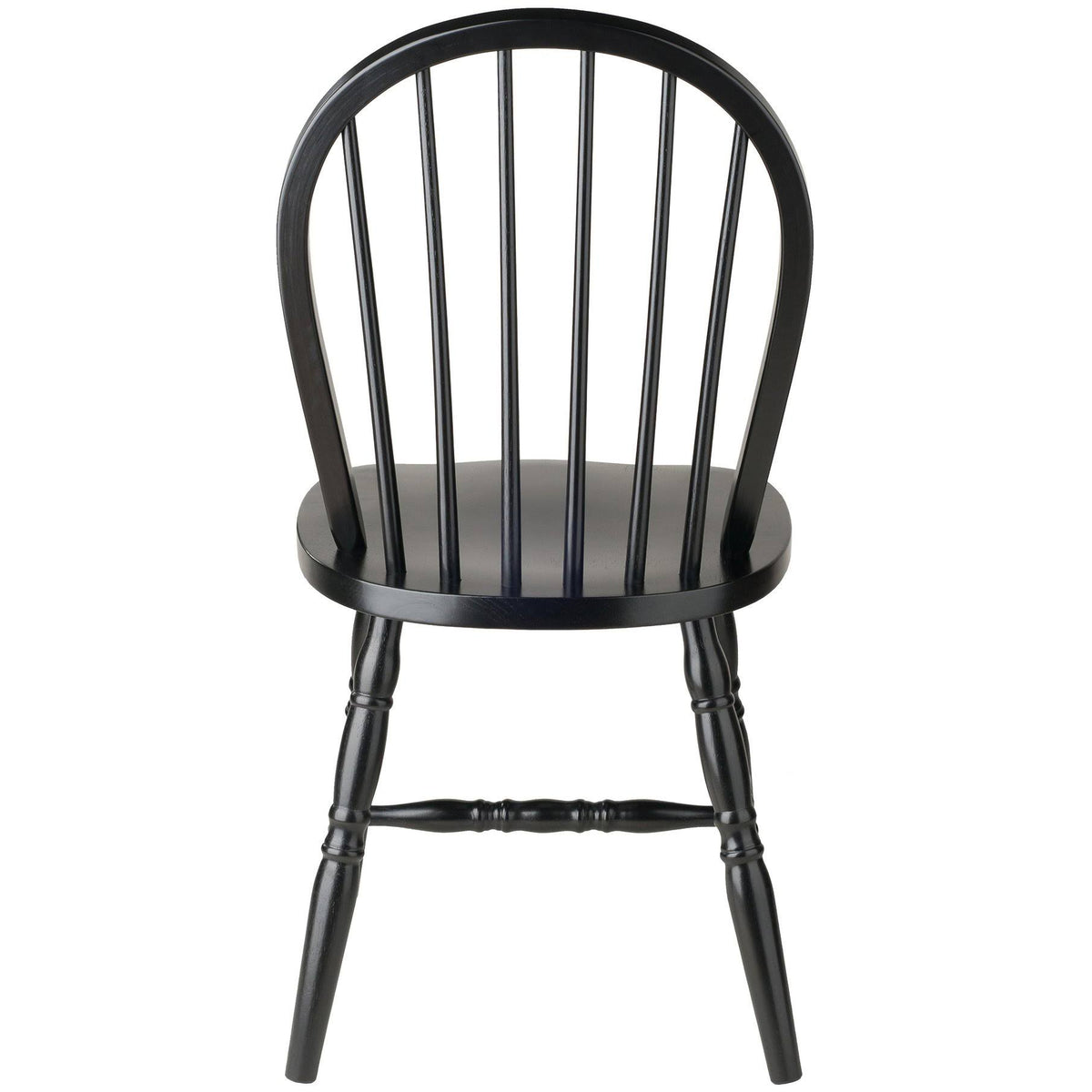 Set of 2 Windsor Chairs Black E34324