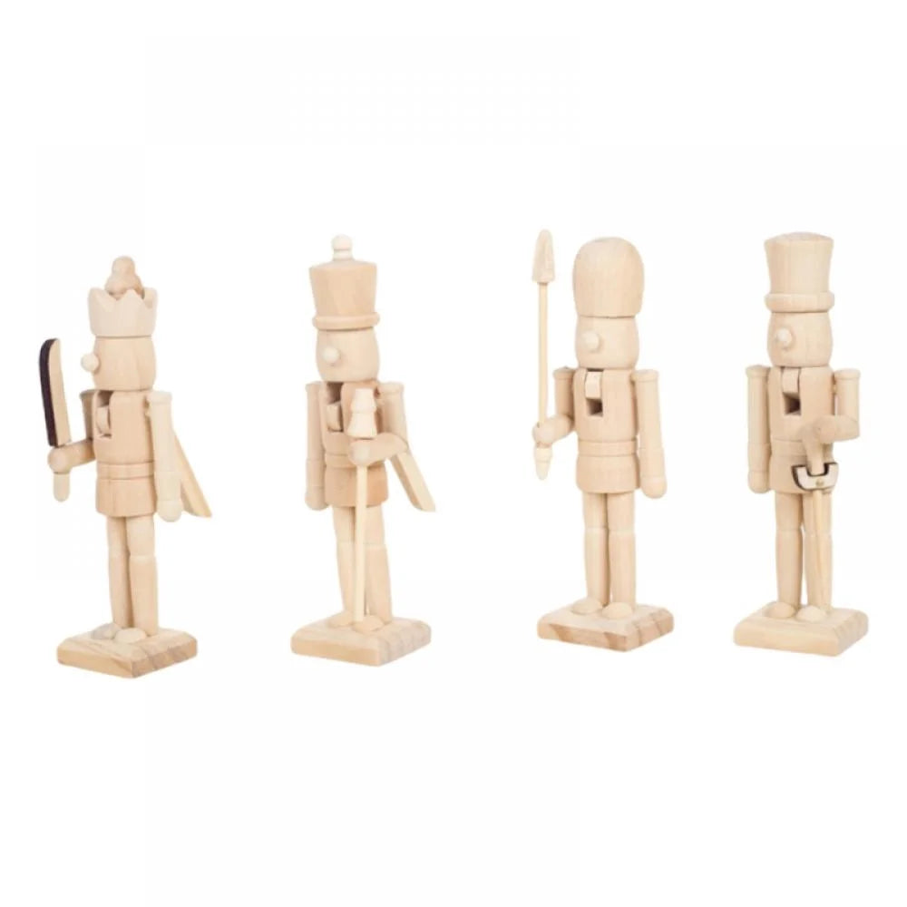 Unfinished Wooden Nutcracker Blank Doll S934962