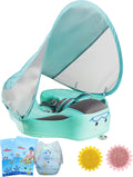 Green Baby Pool Float with Canopy O538894