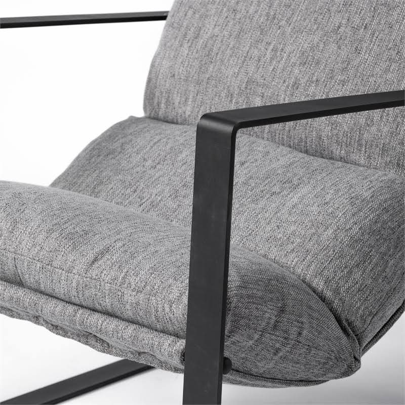 Castlerock Gray Metal Frame Sling Accent Chair P45567