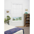 White Cordless Faux Wood Blind J731772
