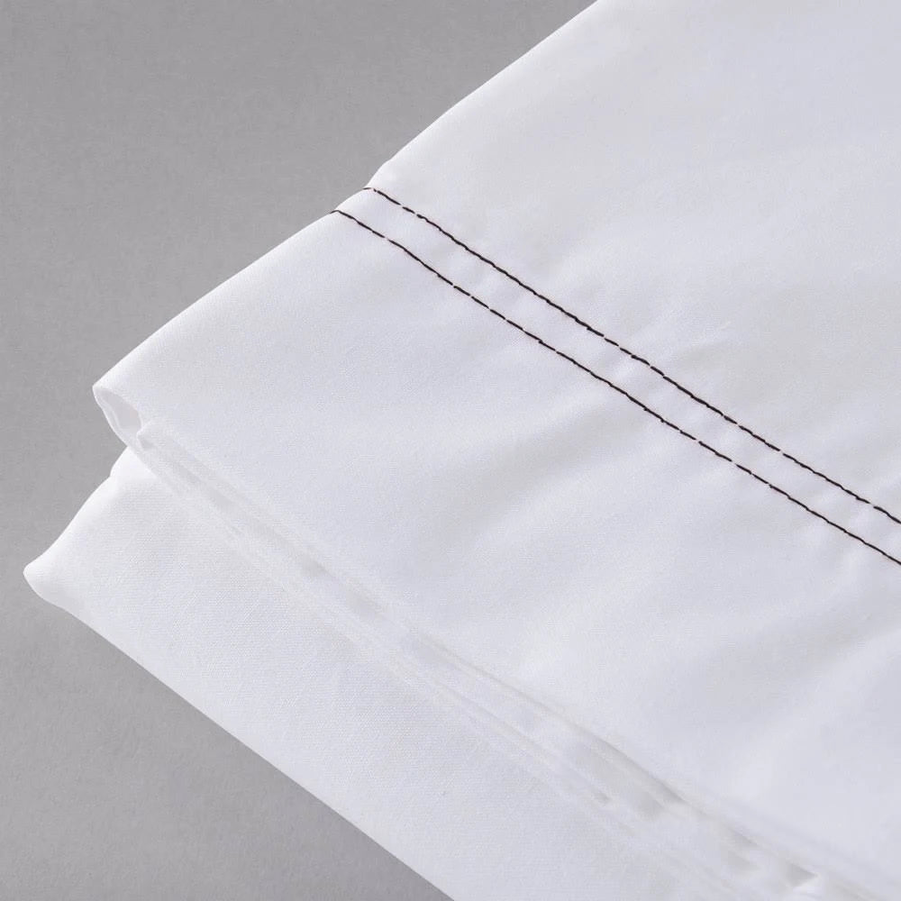 White Queen Extra Large Flat Bed Sheets 90 x 120 in. - 12 per Case Y937024