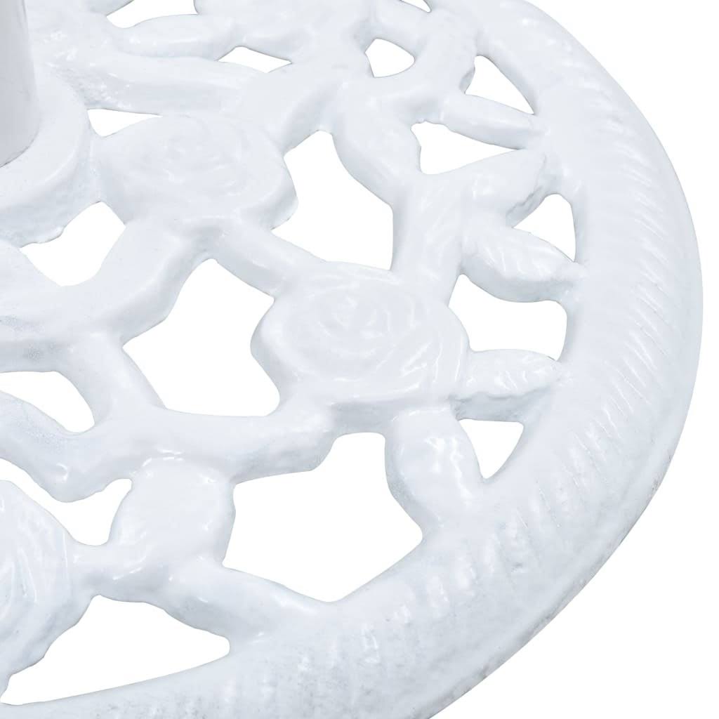 White 26.5 lbs Cast Iron Umbrella Base Y53820