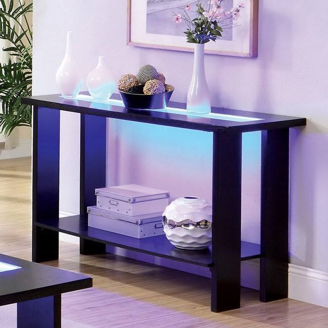 Espresso LED Sofa Table K148