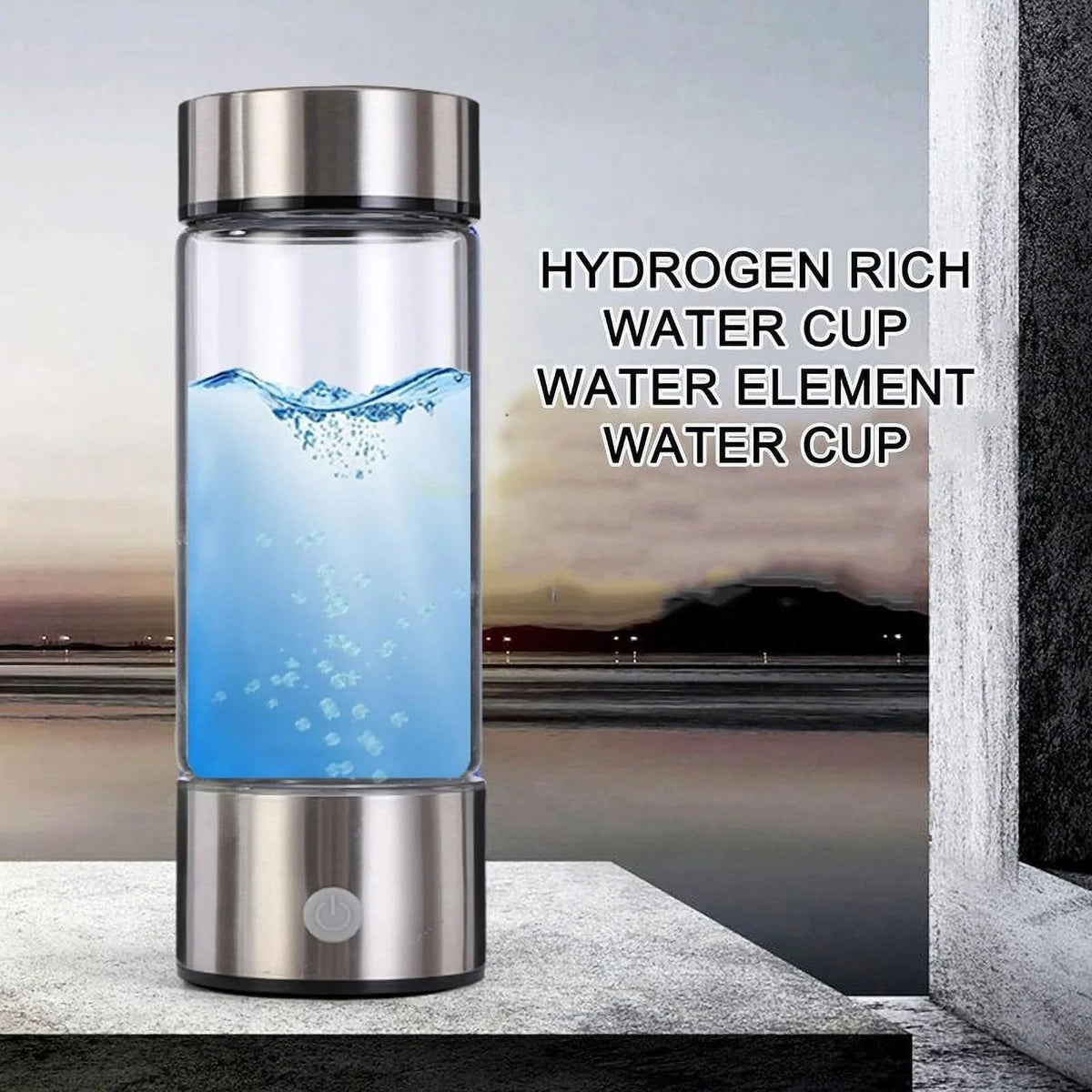 Blue Rechargeable Hydrogen Water Bottle F9635