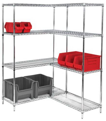 Chrome Wire Shelving Unit B3616