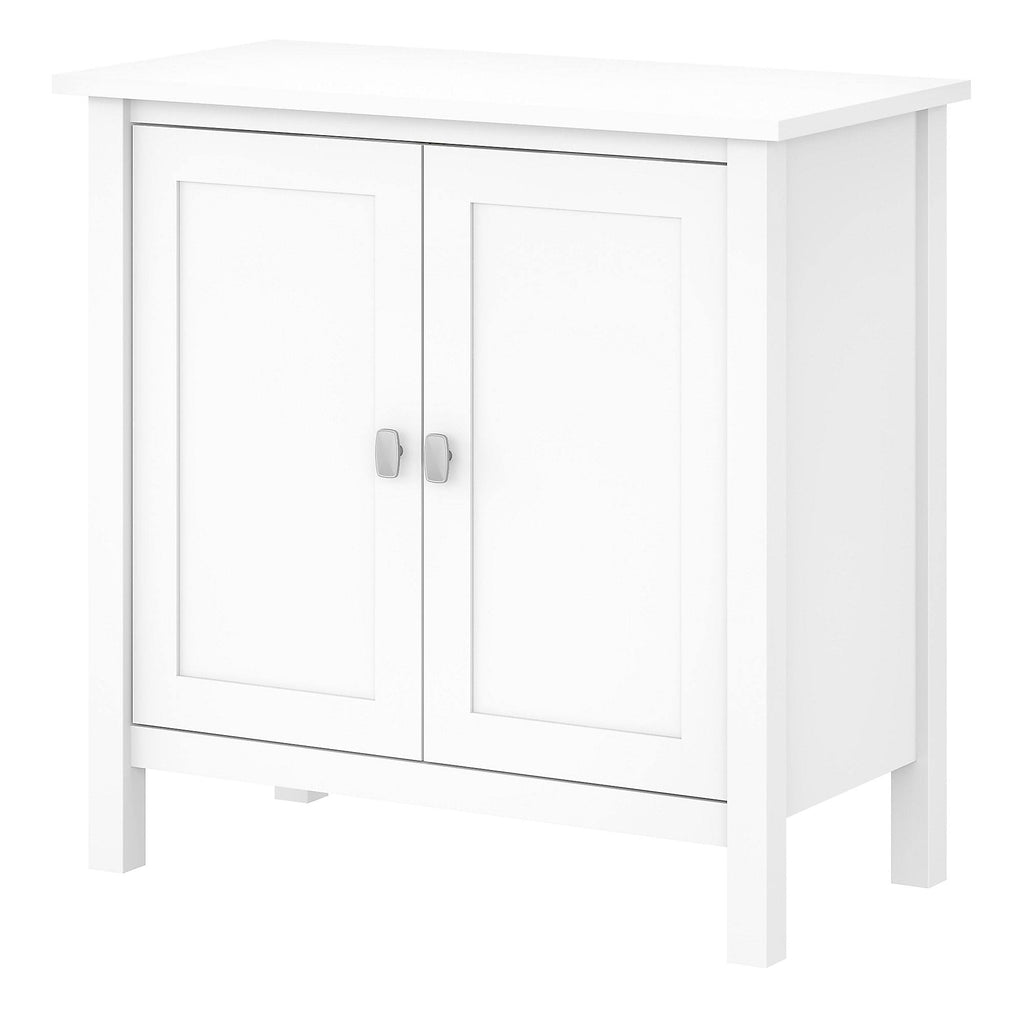 Pure White Accent Storage Cabinet with Doors K25092