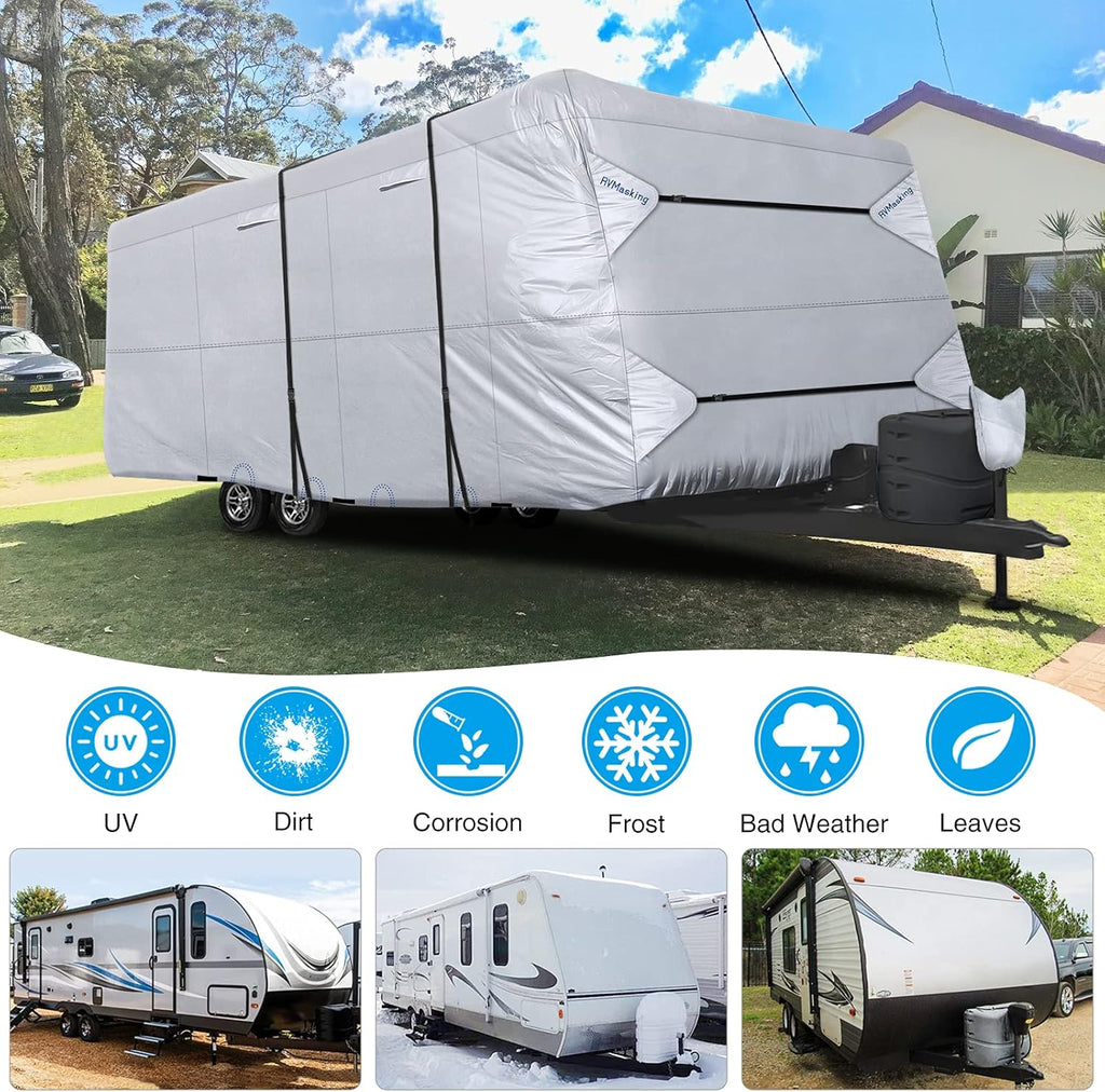 Rip-Stop RV Cover Fits 37'1''-40' Long Motorhome M4058