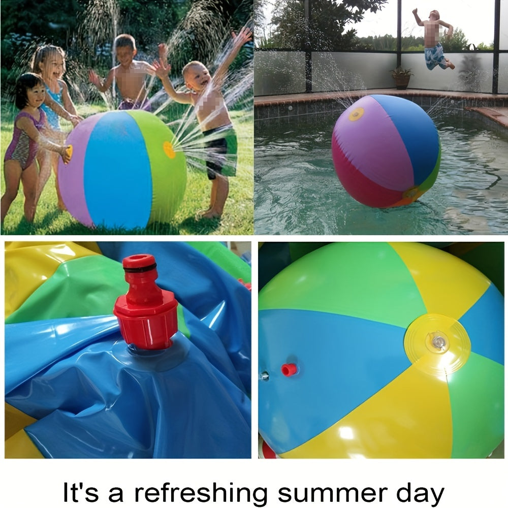Inflatable Water Sprinkler Ball Outdoor Swimming Pool Beach Toys M722