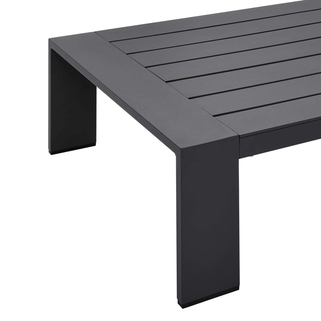 Grey Aluminum Fabric Outdoor Patio Sofa Table Set S50895