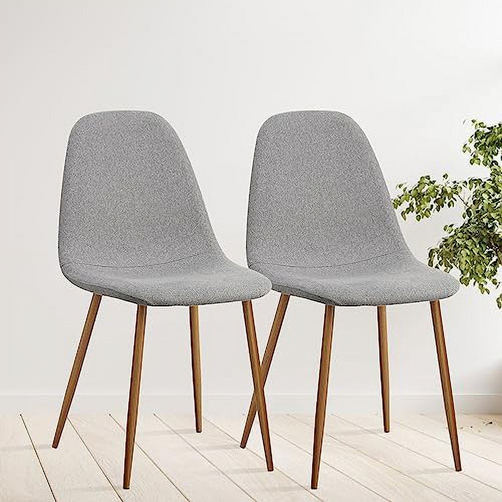 Dining Chairs Set of 4 PU Faux Leather with Metal Legs Q5934