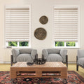 White 53.5x22 Cordless Faux Wood Blinds R121966