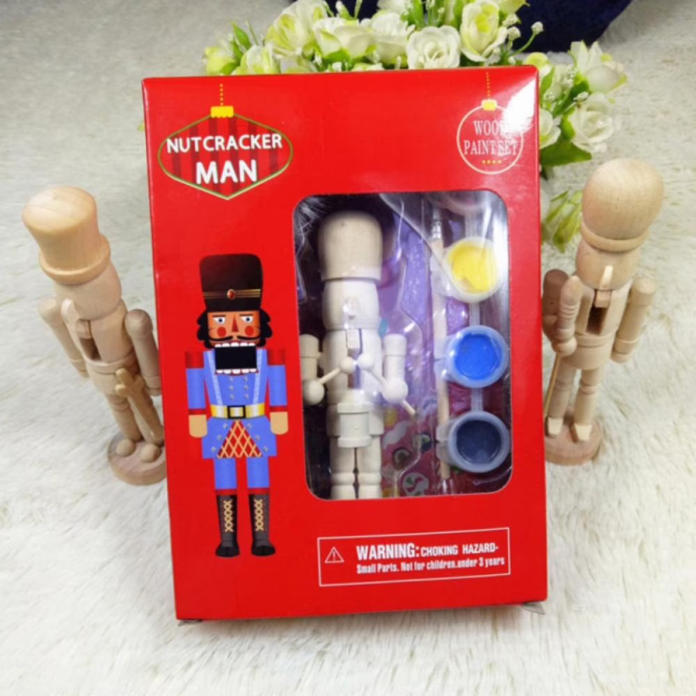 Unfinished Wooden Nutcracker Blank Doll S934962