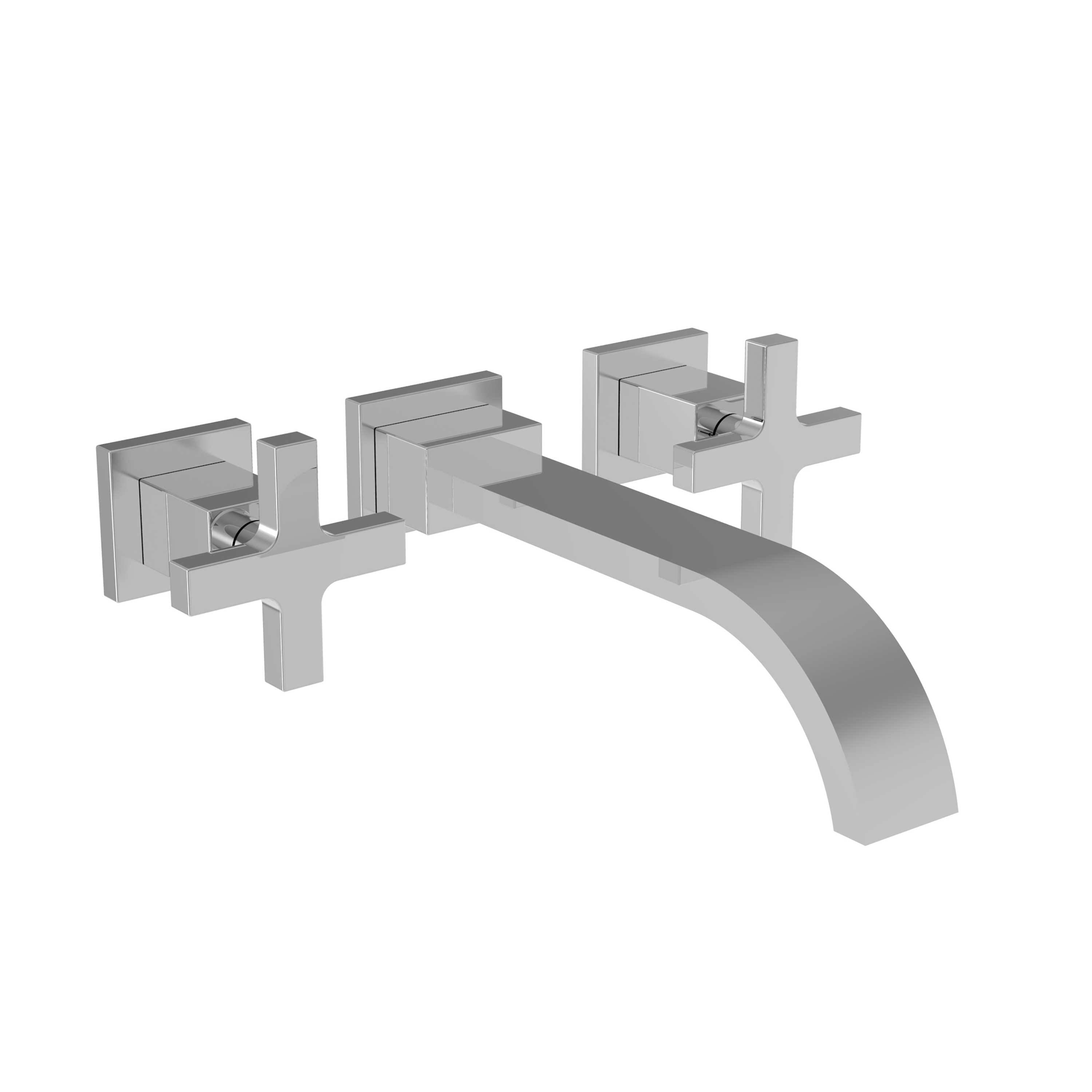 Polished Chrome Wall Mount Lavatory Faucet U892