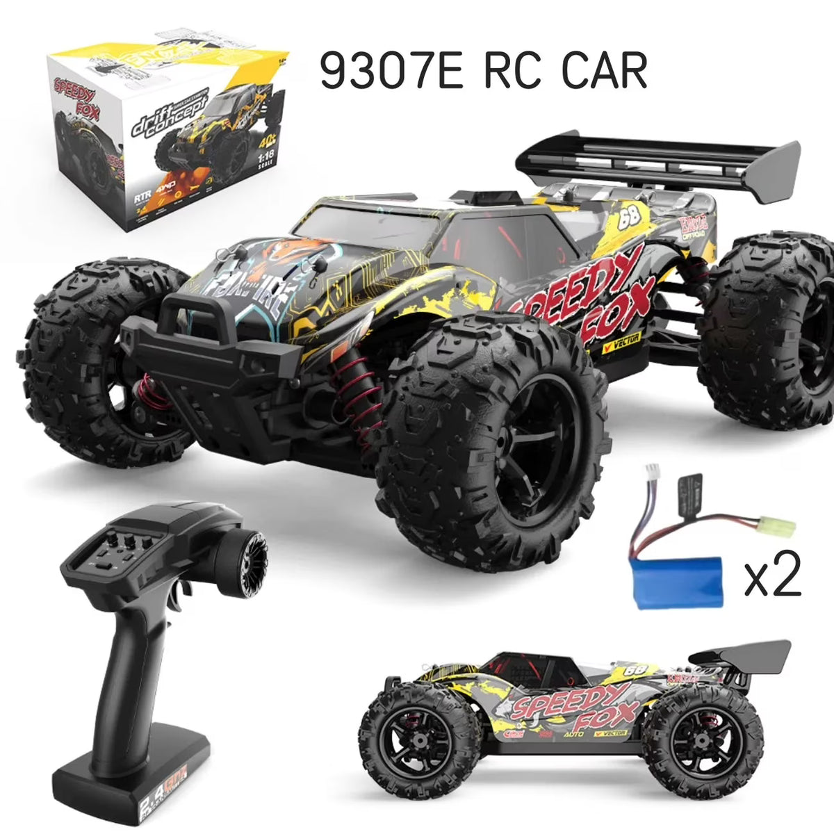 Yellow 1:18 RC Truck 4WD 40km/h R448416