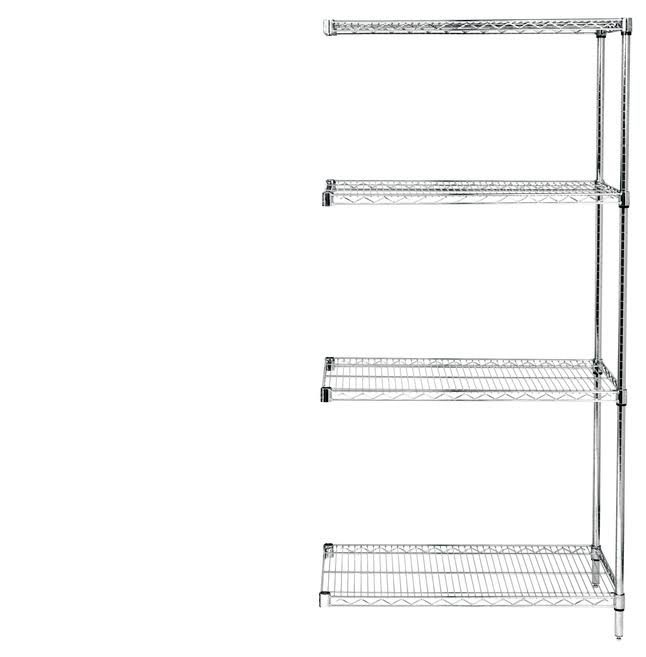 Chrome Wire Shelving Unit B3616