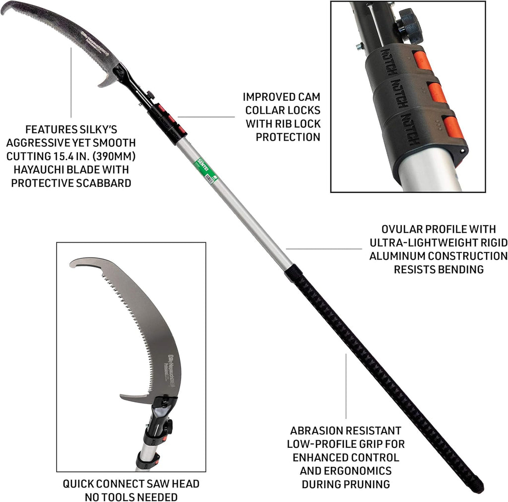 21' 4 Section Telescoping Aluminum Polesaw Y1663