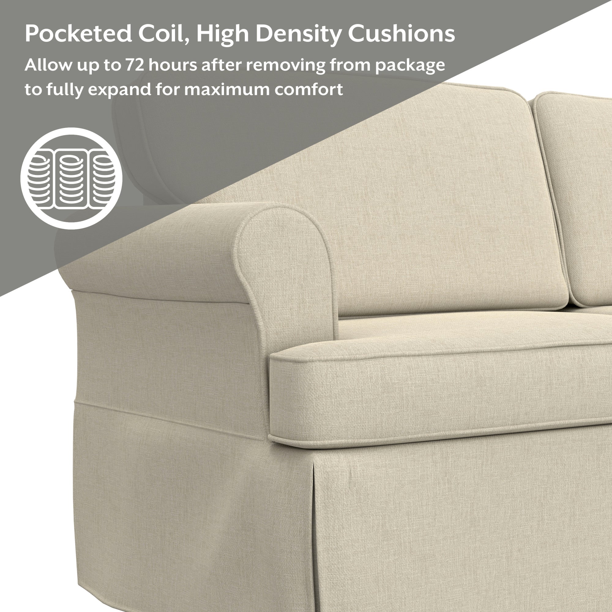 Beige Upholstered Sofa B629592
