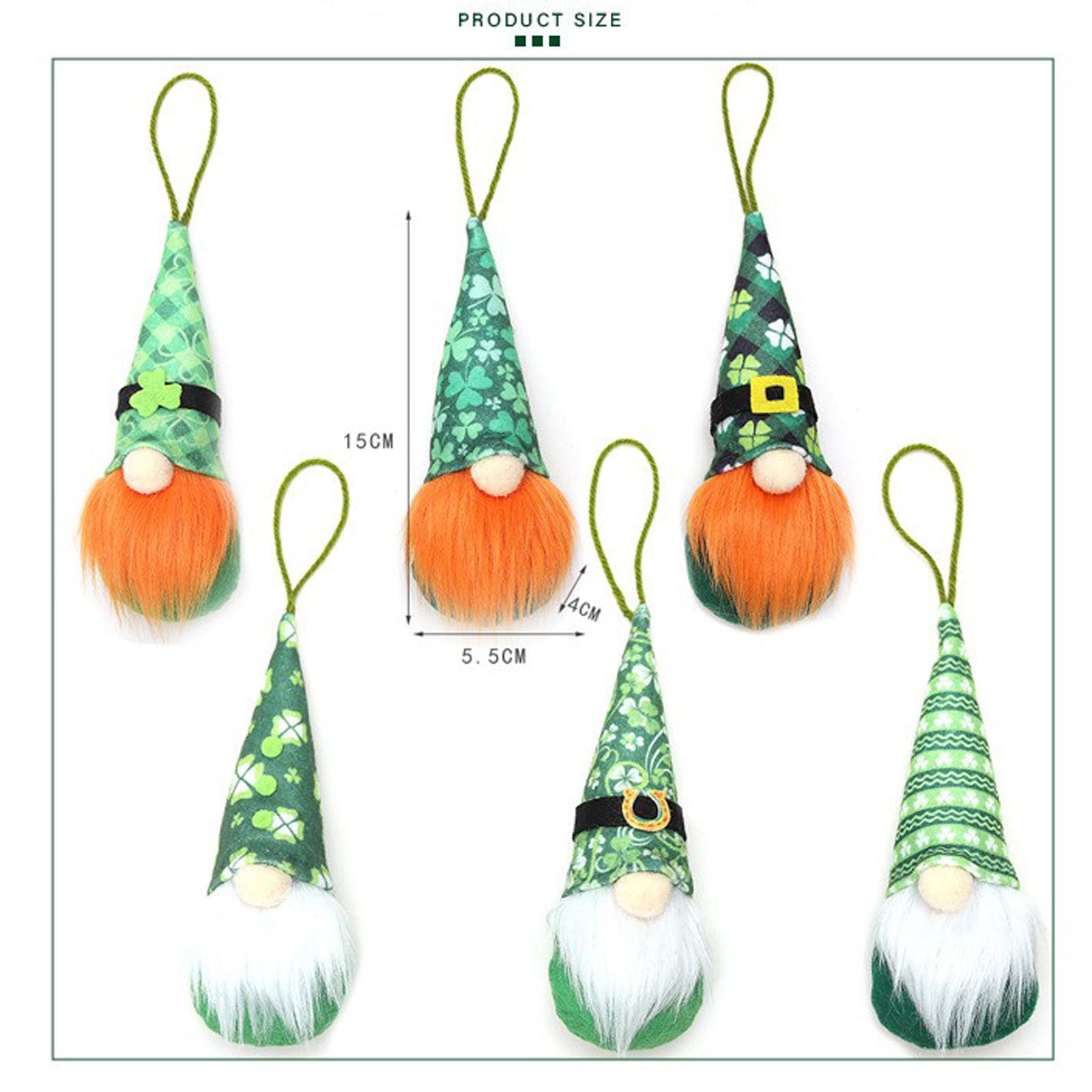 Handmade Gnome Doll Ornaments Set Z324