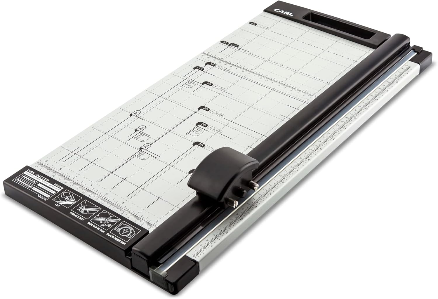 18 inch Rotary Paper Trimmer, Metal Base, 15 Sheet Cutting Capacity, Pack of 2 D991561