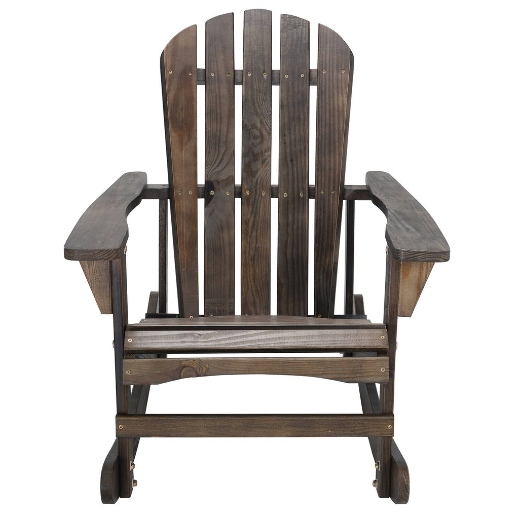 Brown Wooden Rocking Chair S3277