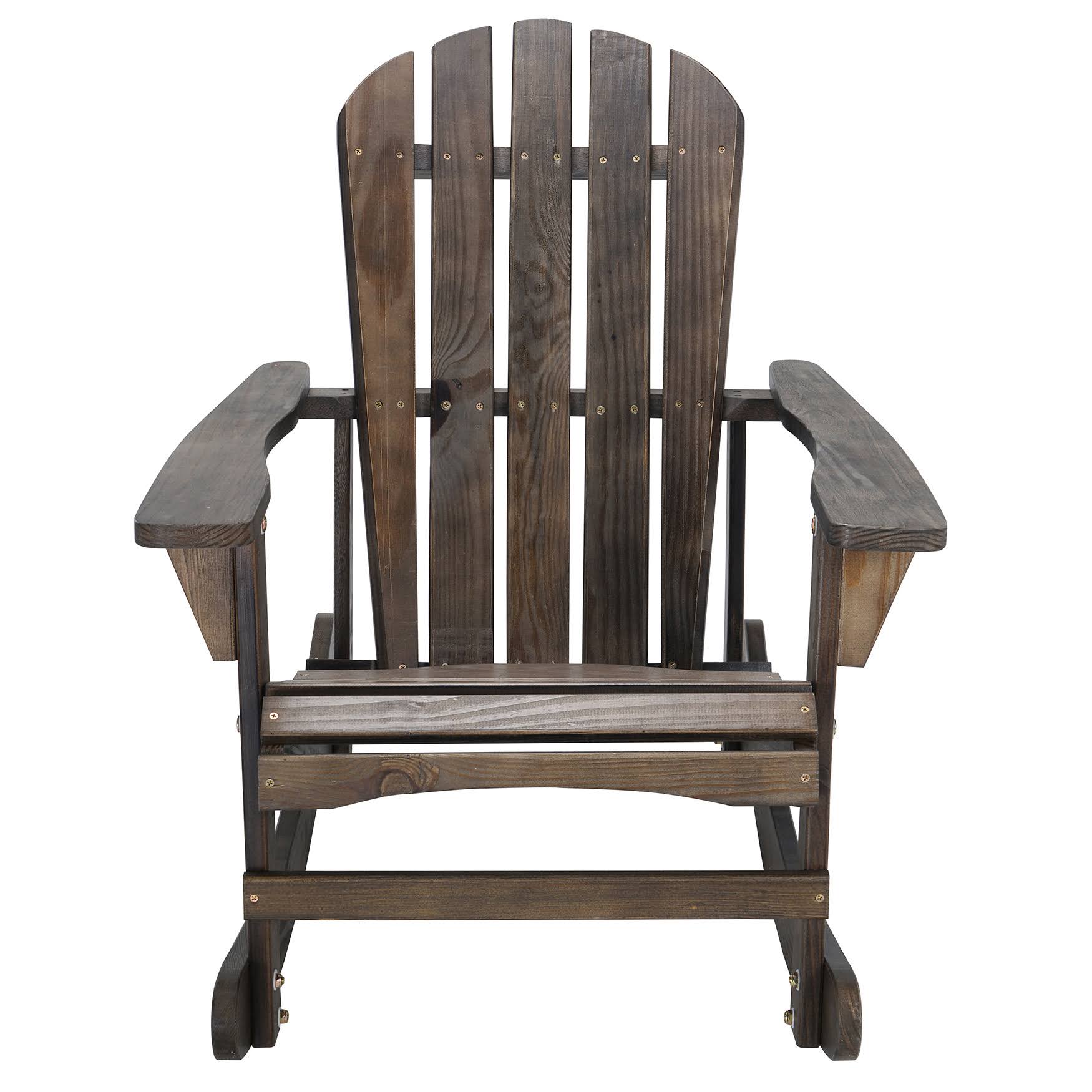 Brown Wooden Rocking Chair S3277