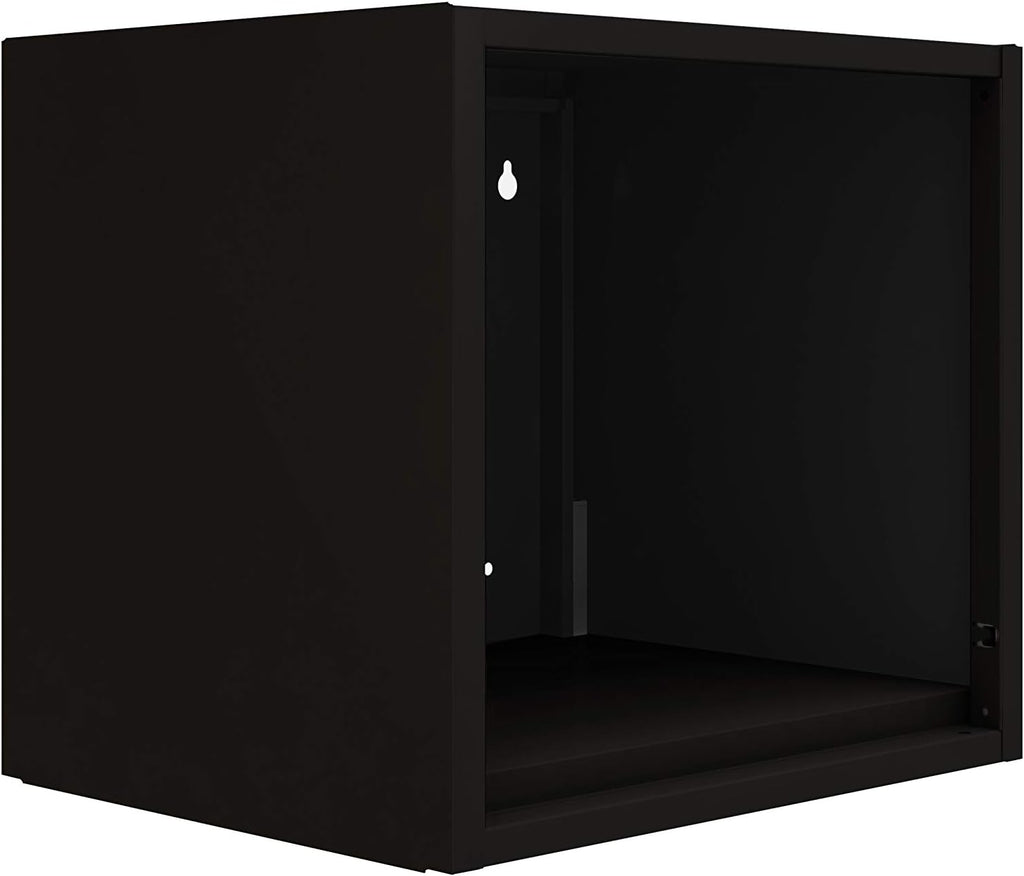 Blue Wall-Mounted Floating Steel Open Cabinet B614427