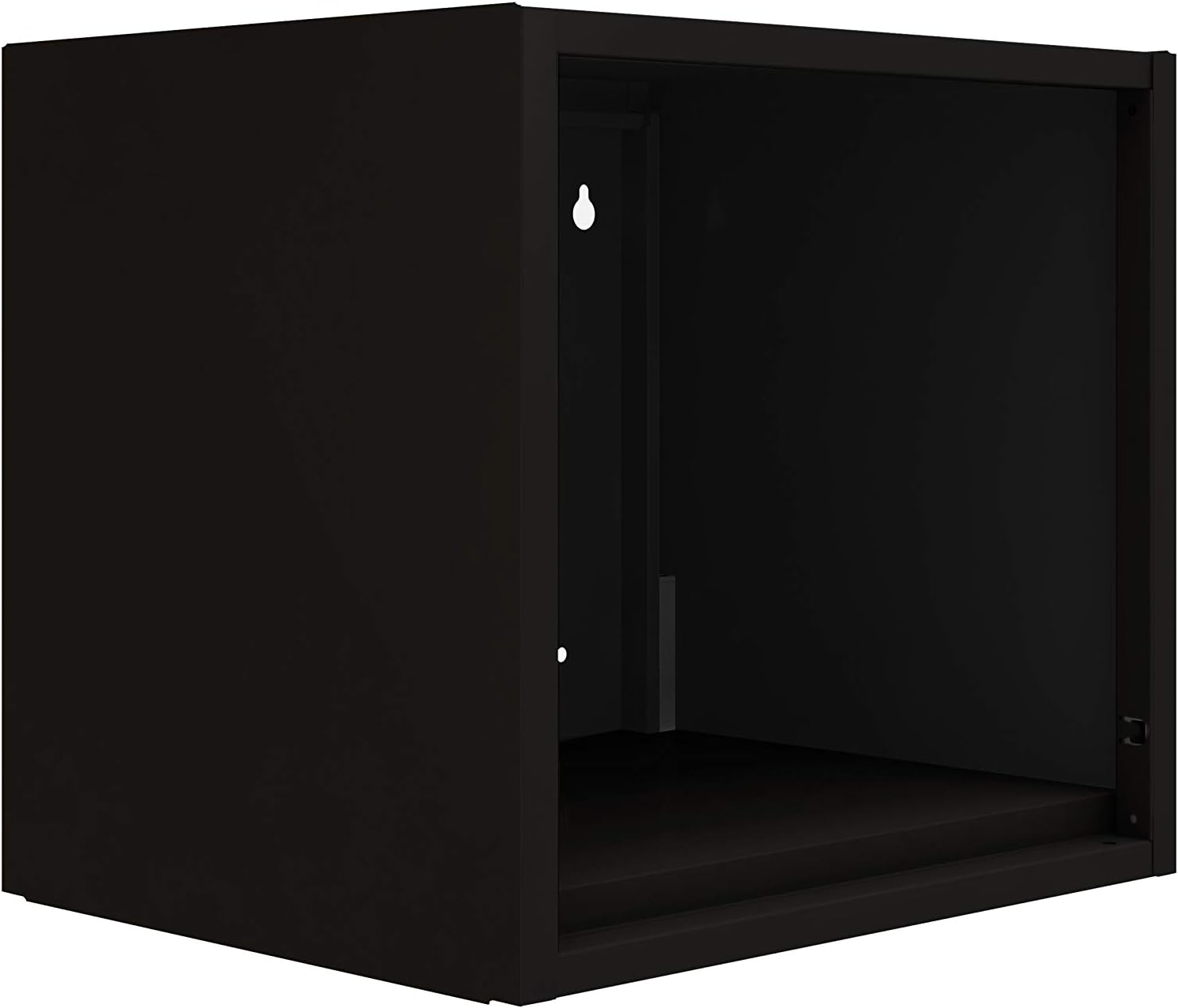 Blue Wall-Mounted Floating Steel Open Cabinet B614427