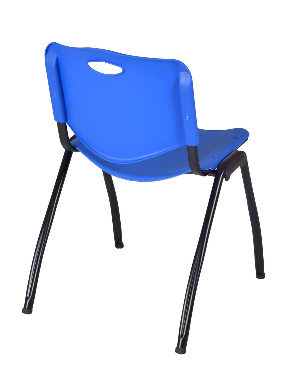 84x22 x 24x22 Training Table Maple Stack Chairs Blue G7299