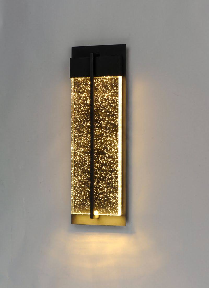 Black LED Outdoor Wall Sconce D2325