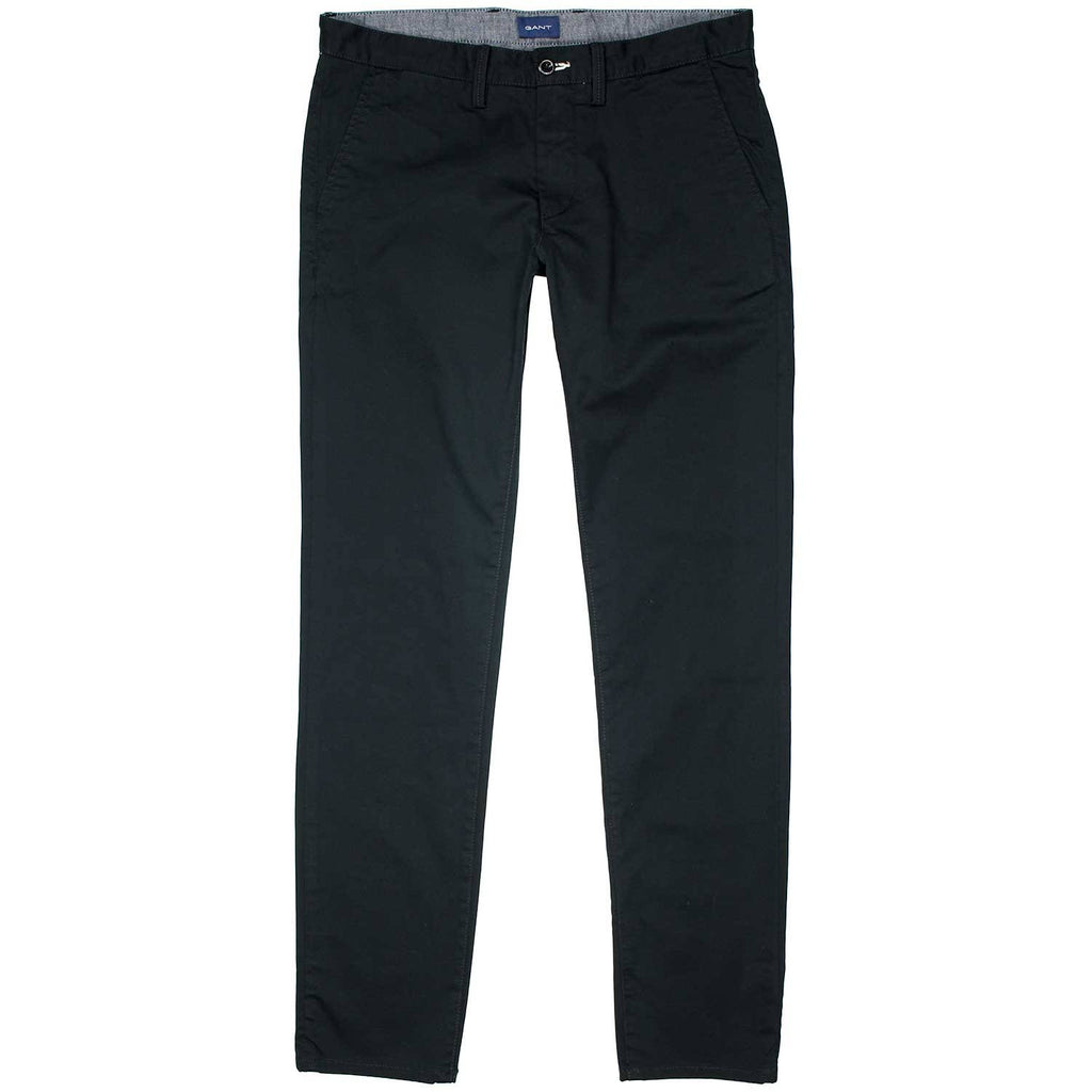 Slim Fit Twill Chinos, Black I395619