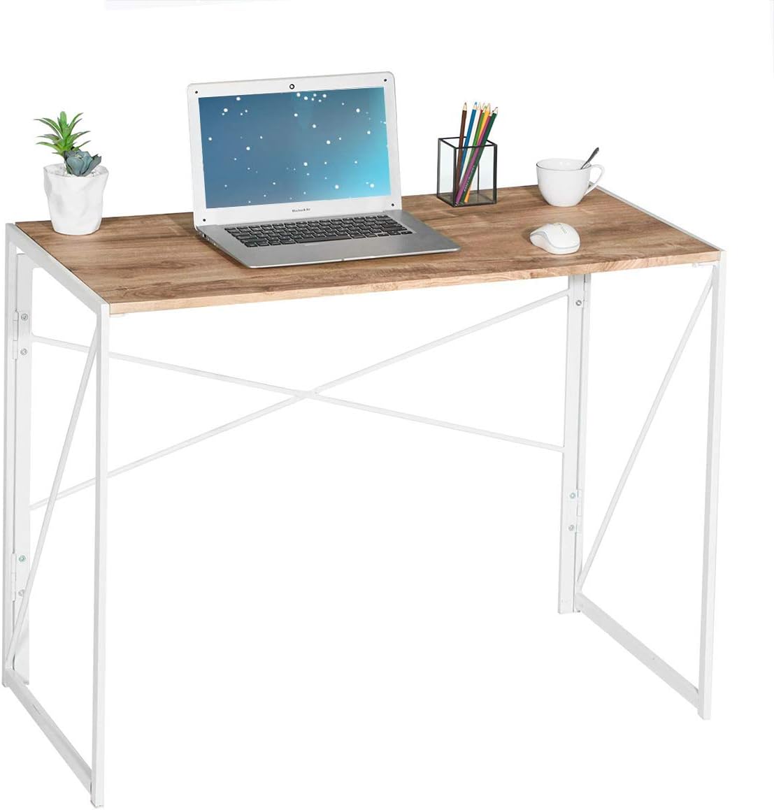 Brown Pack of 2 Folding Desk Q509