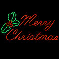 33 inch Red & Green LED Neon Merry Christmas Motif N94587