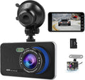 Dash Cam Front and Rear with 32G SD Card 1080P FHD 4'' IPS Screen 170° Wide Angle, Pack of 2 T24532