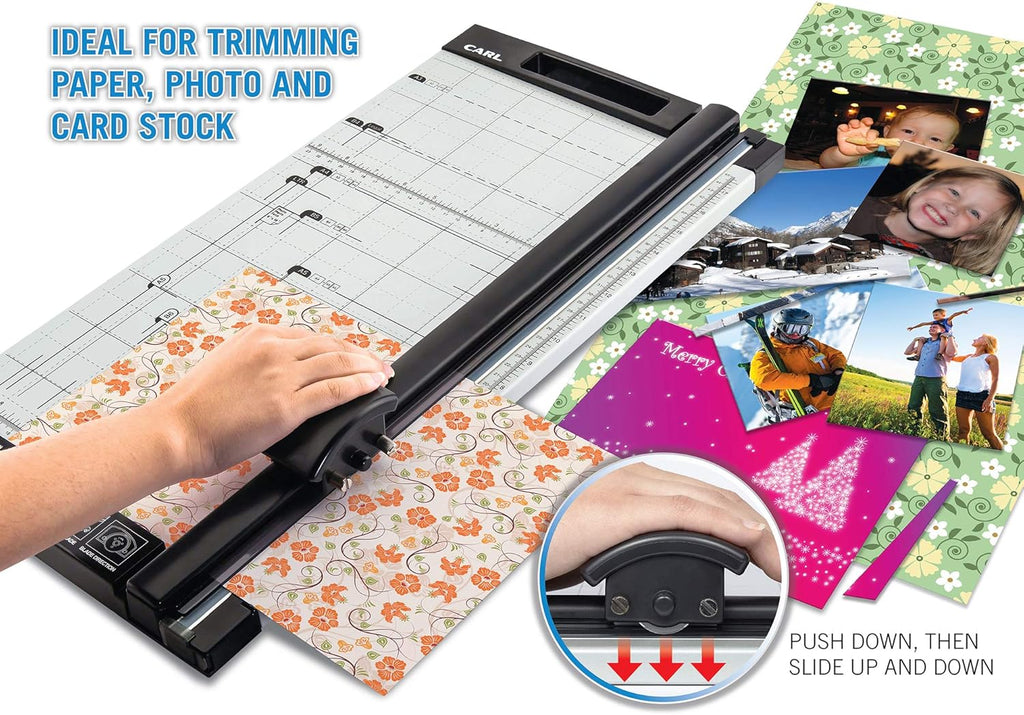 18 inch Rotary Paper Trimmer, Metal Base, 15 Sheet Cutting Capacity, Pack of 2 D991561